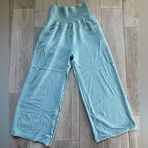 Sage Green Wide-Leg Pants